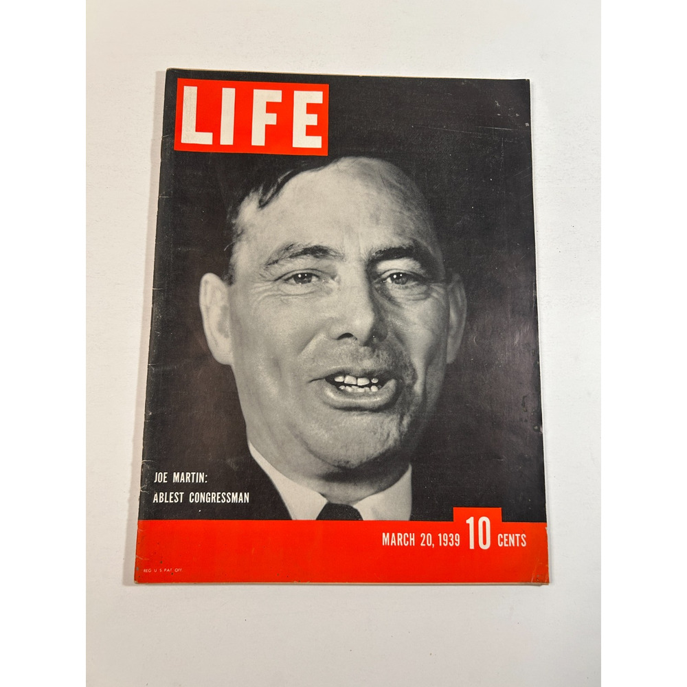 Vintage Life Magazine March 20 1939 Joe Martin WWII Goebbels Shirley Temple